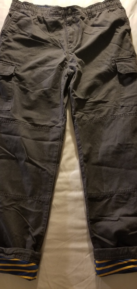 Lands End Jersey-Lined Husky Boys Cargo Pants